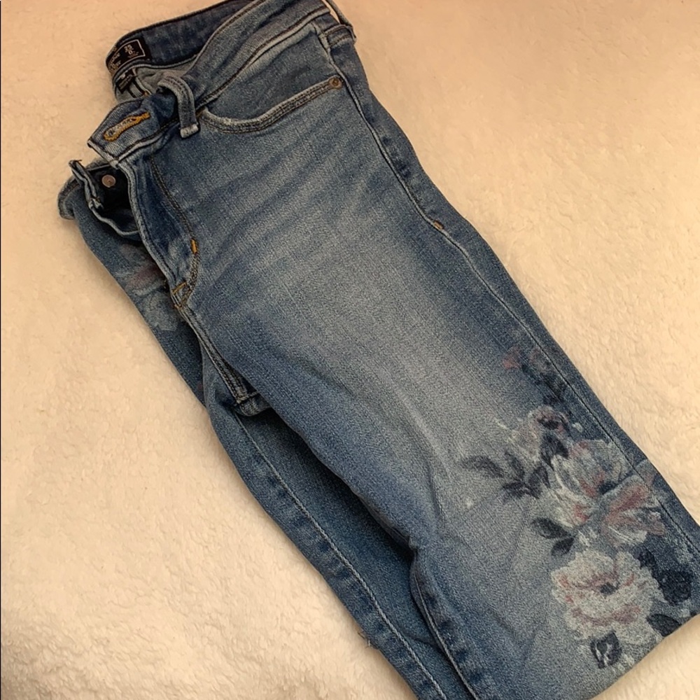 Abercrombie and Fitch super skinny low rise jeans